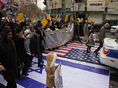 راهپیمایی حمایت از سپاه پاسداران و همدردی با جانباختگان هواپیمای اوکراینی در کرج